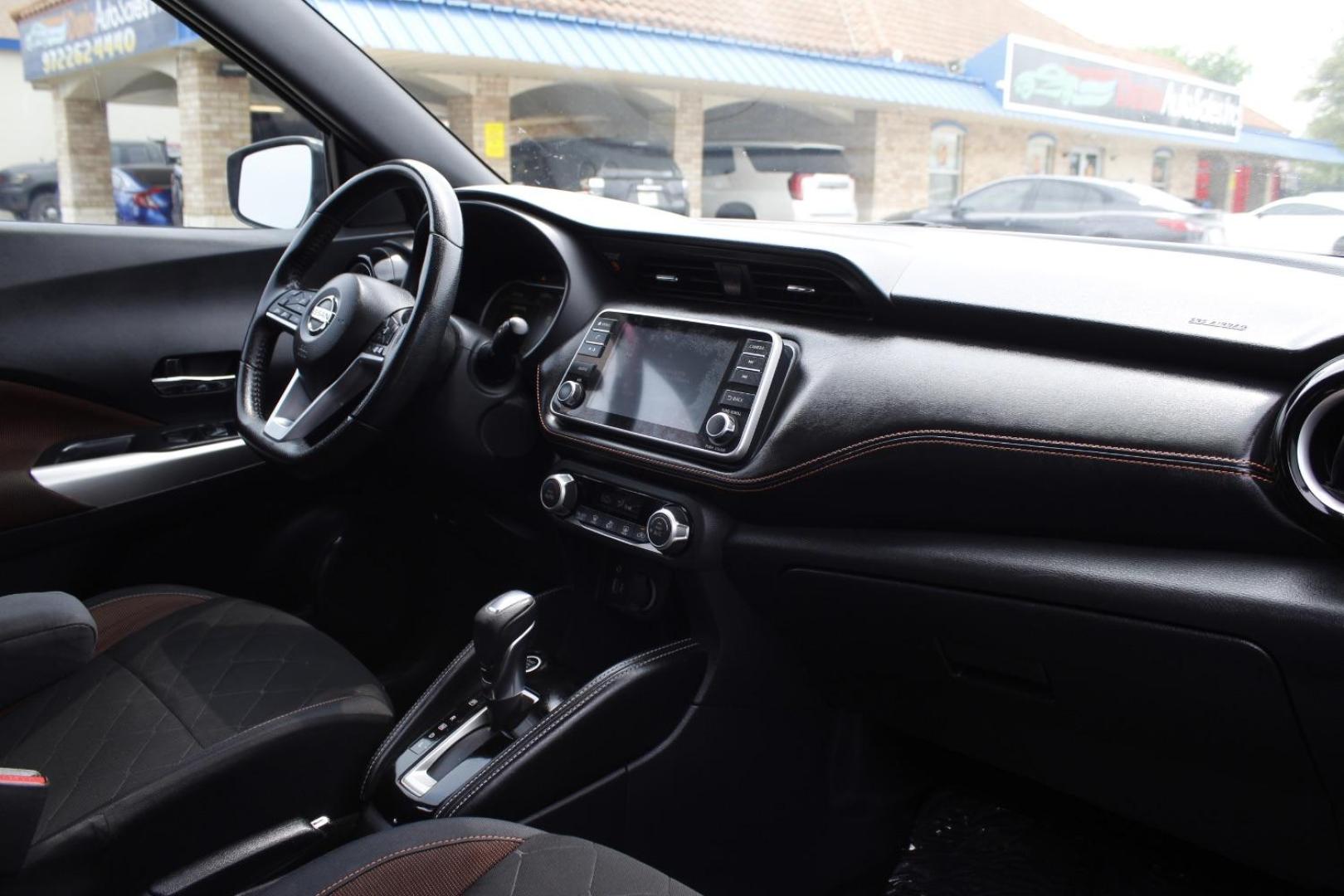 2018 Black Nissan Kicks SV (3N1CP5CU8JL) with an 1.6L L4 engine, Continuously Variable Transmission transmission, located at 2401 E Main St., Grand Prairie, TX, 75050, (972) 262-4440, 32.748981, -96.969643 - Photo#14