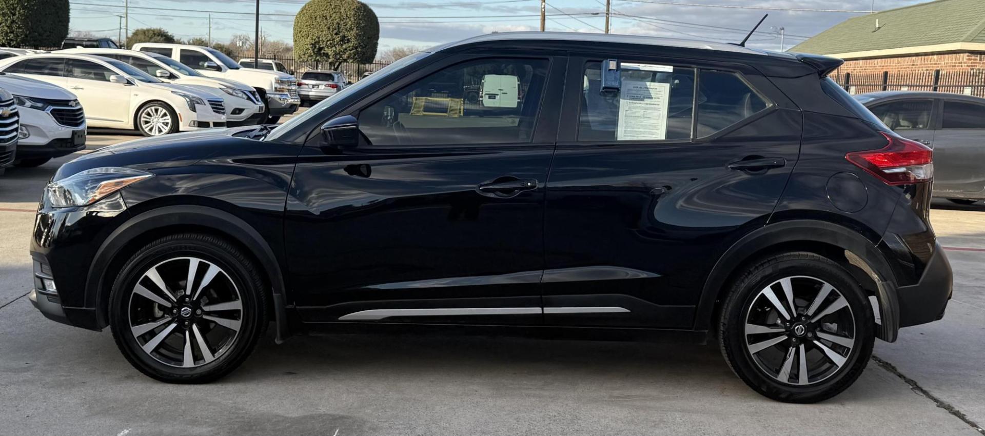 2018 Black Nissan Kicks (3N1CP5CU8JL) with an 1.6L L4 engine, located at 2401 E Main St., Grand Prairie, TX, 75050, (972) 262-4440, 32.748981, -96.969643 - Photo#7