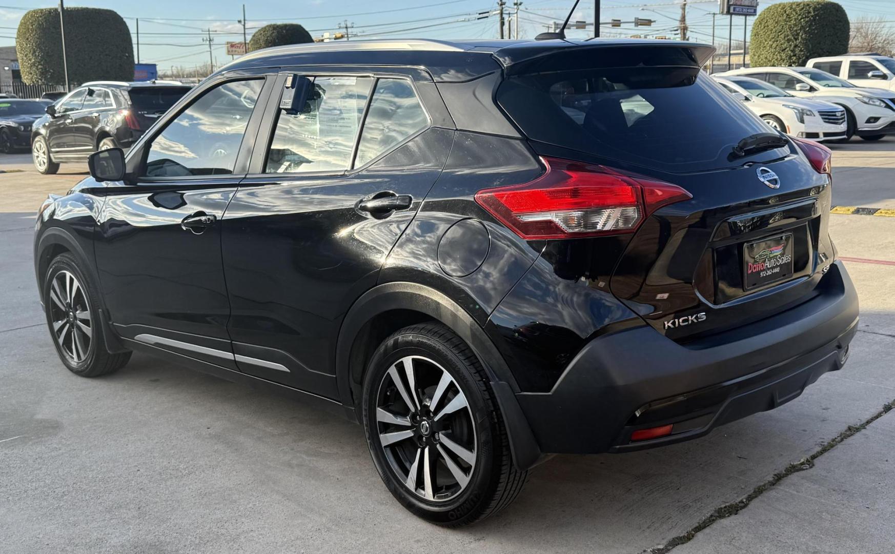 2018 Black Nissan Kicks (3N1CP5CU8JL) with an 1.6L L4 engine, located at 2401 E Main St., Grand Prairie, TX, 75050, (972) 262-4440, 32.748981, -96.969643 - Photo#8