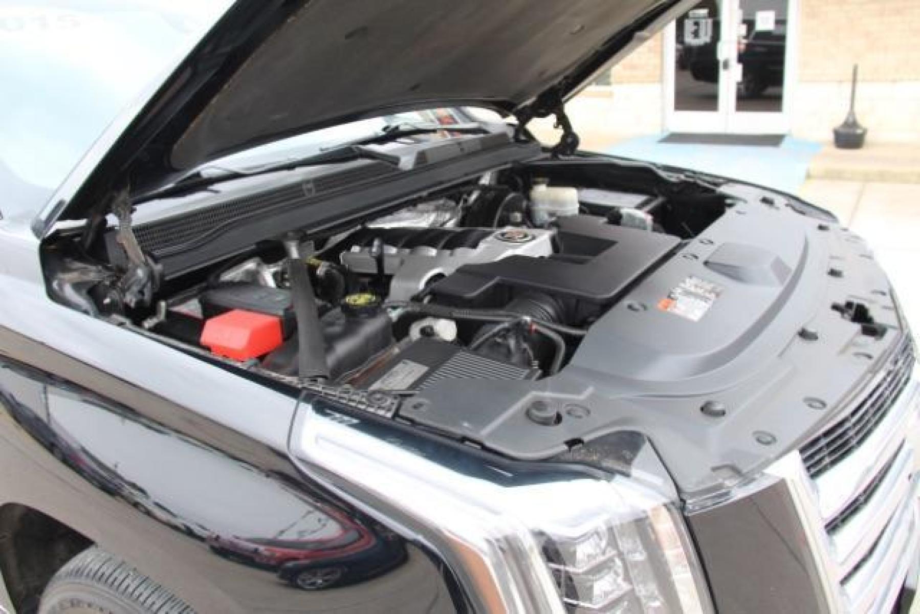 2015 Black Cadillac Escalade Premium 2WD (1GYS3CKJ5FR) with an 6.2L V8 OHV 16V FFV engine, 6-Speed Automatic transmission, located at 2401 E Main St., Grand Prairie, TX, 75050, (972) 262-4440, 32.749290, -96.970558 - Photo #48