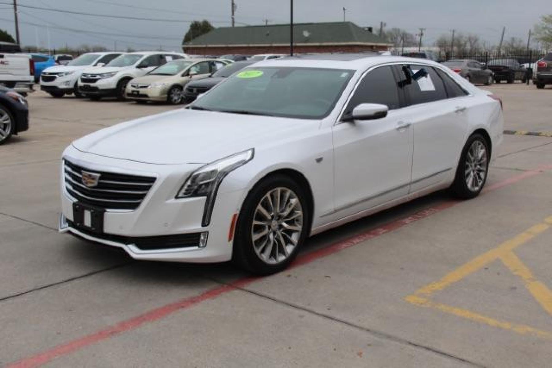 2017 WHITE Cadillac CT6 3.6L Luxury AWD (1G6KD5RS8HU) with an 3.6L V6 DOHC 24V TURBO engine, 8-Speed Automatic transmission, located at 2401 E Main St., Grand Prairie, TX, 75050, (972) 262-4440, 32.749290, -96.970558 - Photo #1