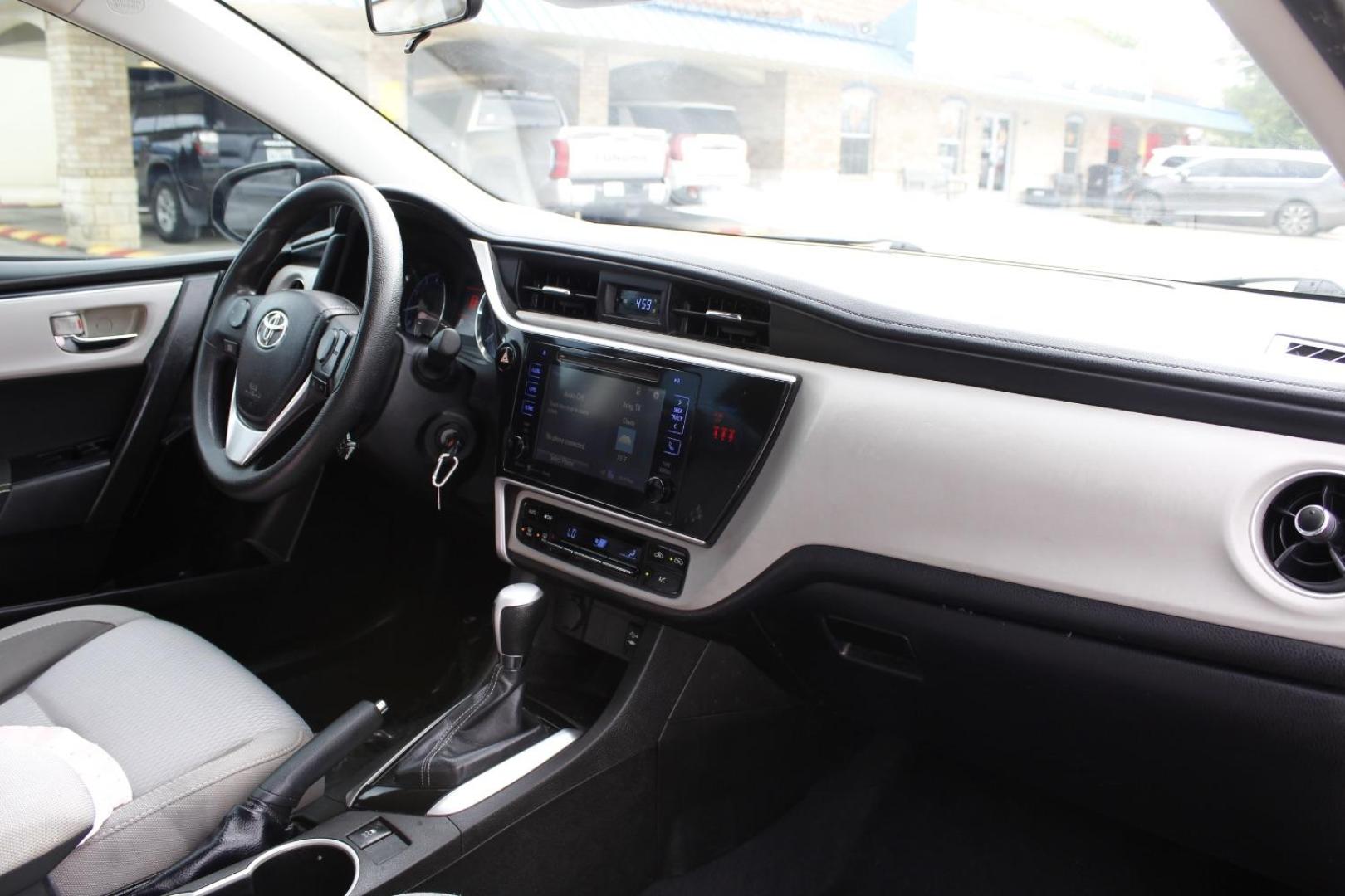 2018 Black Toyota Corolla LE CVT (5YFBURHE2JP) with an 1.8L L4 DOHC 16V engine, Continuously Variable Transmission transmission, located at 2401 E Main St., Grand Prairie, TX, 75050, (972) 262-4440, 32.748981, -96.969643 - Photo#14