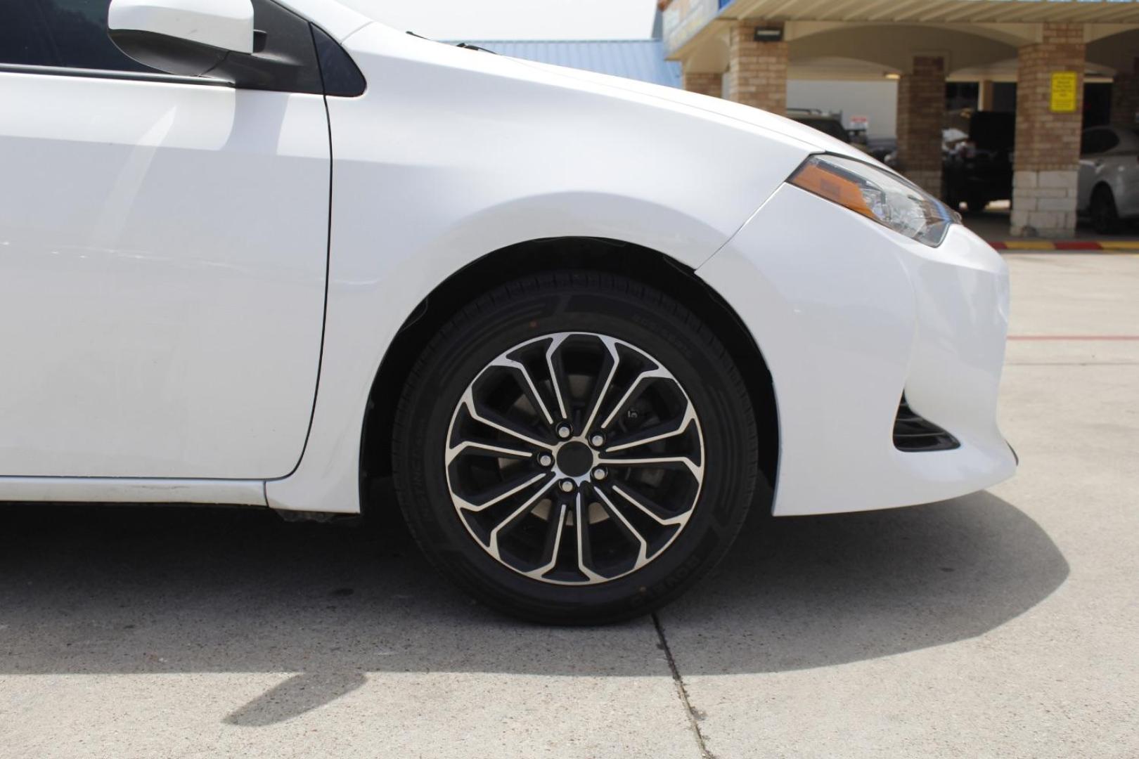 2017 WHITE Toyota Corolla LE CVT (5YFBURHE3HP) with an 1.8L L4 DOHC 16V engine, Continuously Variabl transmission, located at 2401 E Main St., Grand Prairie, TX, 75050, (972) 262-4440, 32.748981, -96.969643 - Photo#11