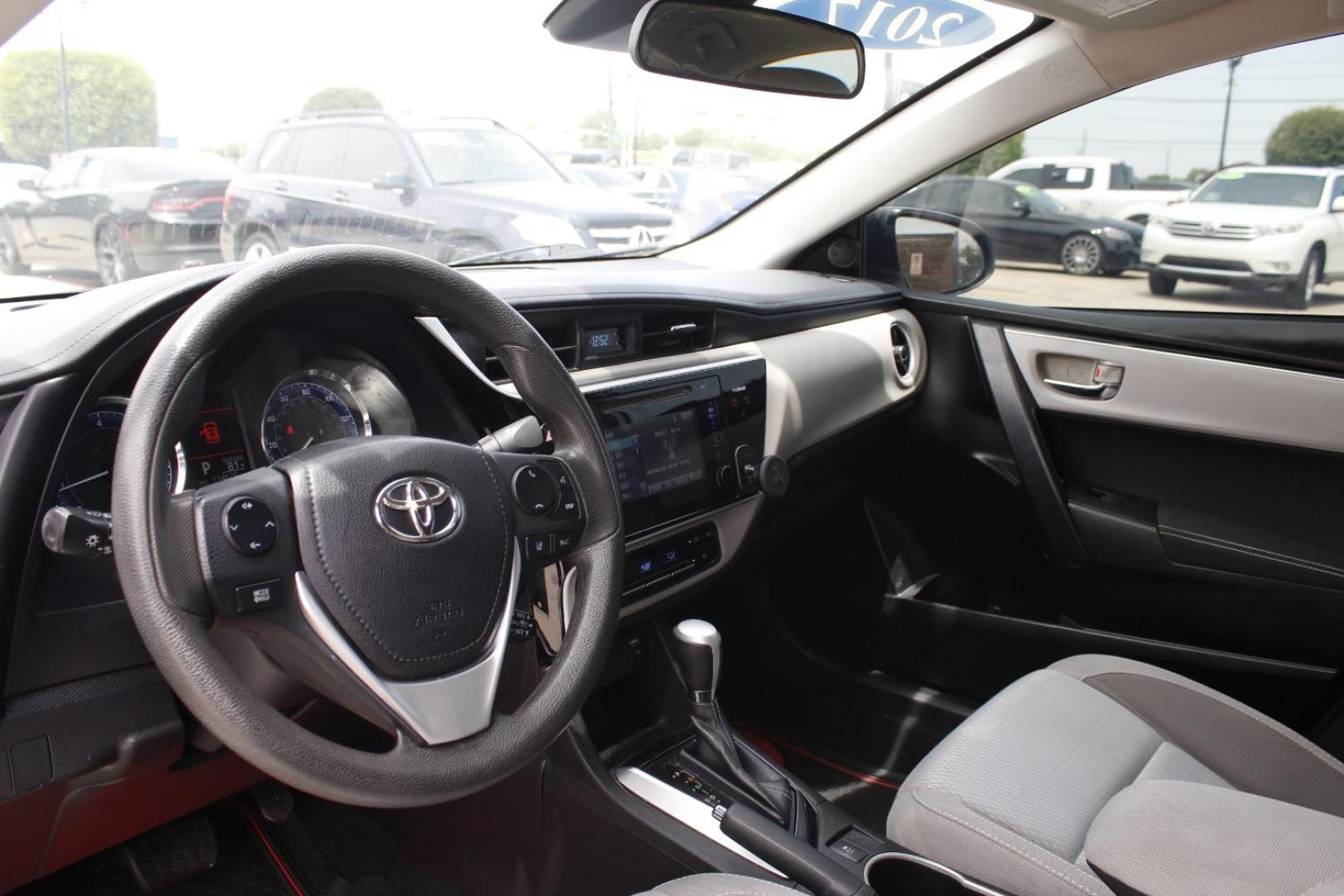 2017 WHITE Toyota Corolla LE CVT (5YFBURHE3HP) with an 1.8L L4 DOHC 16V engine, Continuously Variabl transmission, located at 2401 E Main St., Grand Prairie, TX, 75050, (972) 262-4440, 32.748981, -96.969643 - Photo#12