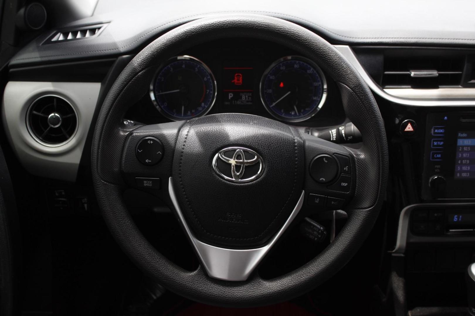 2017 WHITE Toyota Corolla LE CVT (5YFBURHE3HP) with an 1.8L L4 DOHC 16V engine, Continuously Variabl transmission, located at 2401 E Main St., Grand Prairie, TX, 75050, (972) 262-4440, 32.748981, -96.969643 - Photo#21