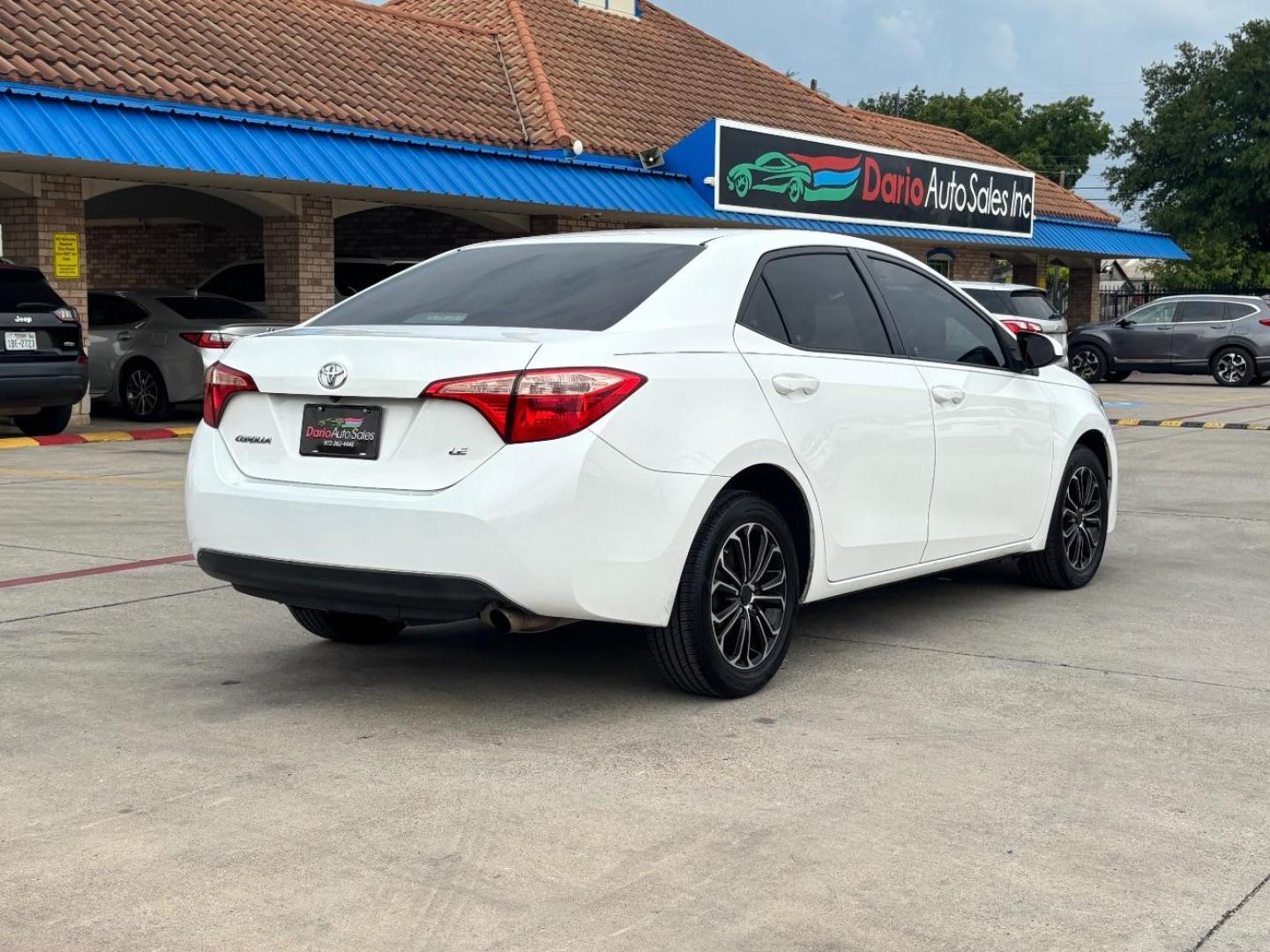2017 WHITE Toyota Corolla LE CVT (5YFBURHE3HP) with an 1.8L L4 DOHC 16V engine, Continuously Variabl transmission, located at 2401 E Main St., Grand Prairie, TX, 75050, (972) 262-4440, 32.748981, -96.969643 - Photo#8