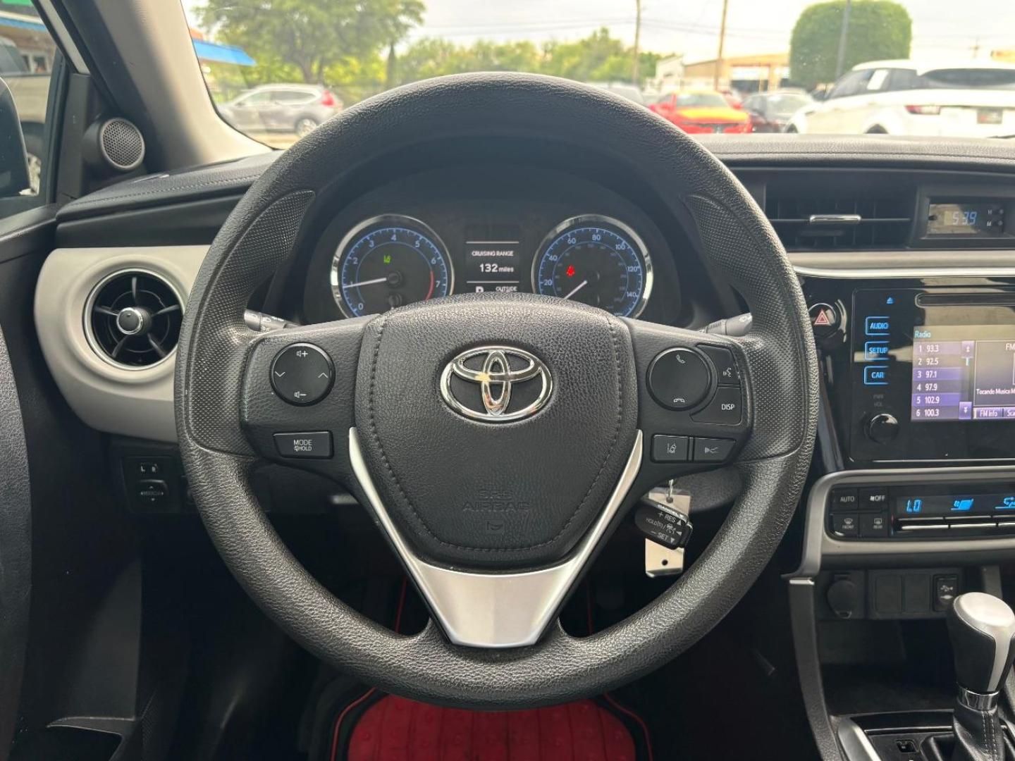 2017 WHITE Toyota Corolla LE CVT (5YFBURHE3HP) with an 1.8L L4 DOHC 16V engine, Continuously Variabl transmission, located at 2401 E Main St., Grand Prairie, TX, 75050, (972) 262-4440, 32.748981, -96.969643 - Photo#12