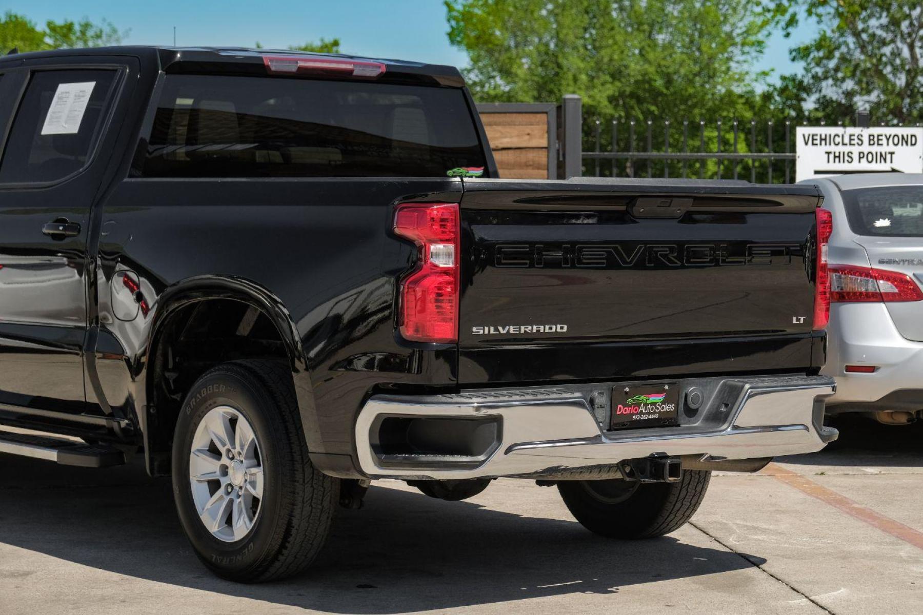 2019 BLACK Chevrolet Silverado 1500 LT Crew Cab 2WD (1GCPWCED0KZ) with an 5.3L V8 OHV 16V engine, 6-Speed Automatic transmission, located at 2401 E Main St., Grand Prairie, TX, 75050, (972) 262-4440, 32.748981, -96.969643 - Photo #11