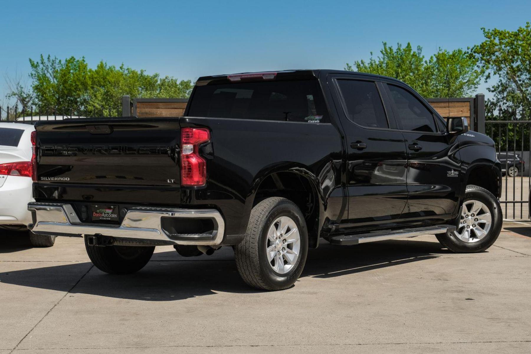 2019 BLACK Chevrolet Silverado 1500 LT Crew Cab 2WD (1GCPWCED0KZ) with an 5.3L V8 OHV 16V engine, 6-Speed Automatic transmission, located at 2401 E Main St., Grand Prairie, TX, 75050, (972) 262-4440, 32.748981, -96.969643 - Photo #7