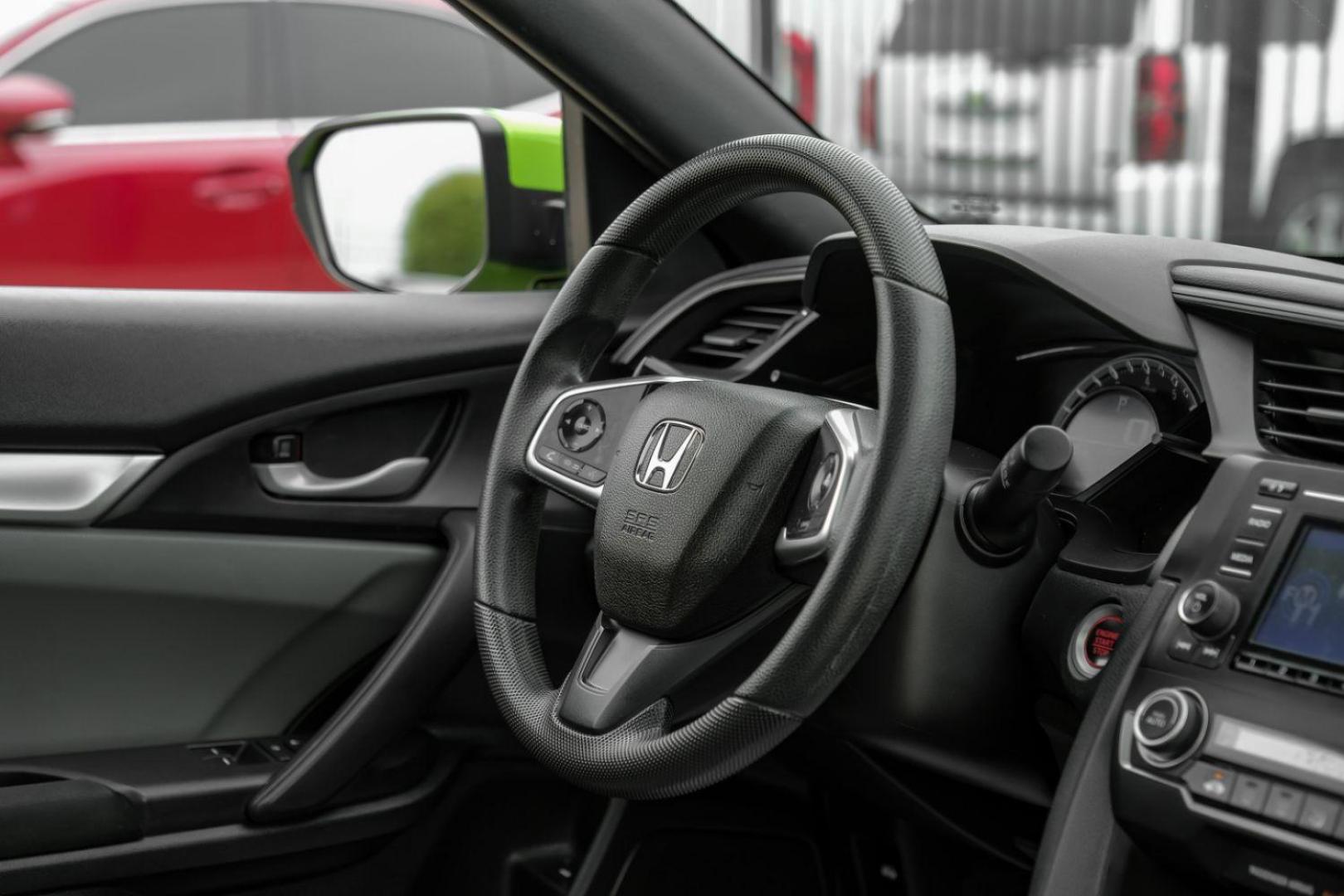 2016 GREEN Honda Civic LX-P Coupe CVT (2HGFC4B06GH) with an 2.0L L4 DOHC 16V engine, Continuously Variable Transmission transmission, located at 2401 E Main St., Grand Prairie, TX, 75050, (972) 262-4440, 32.748981, -96.969643 - Photo#17