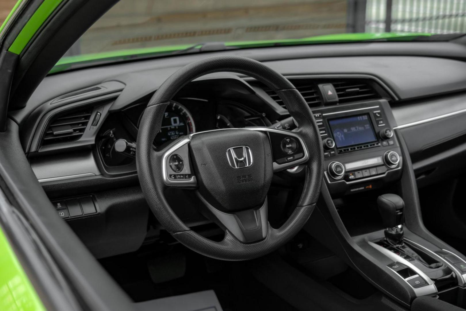 2016 GREEN Honda Civic LX-P Coupe CVT (2HGFC4B06GH) with an 2.0L L4 DOHC 16V engine, Continuously Variable Transmission transmission, located at 2401 E Main St., Grand Prairie, TX, 75050, (972) 262-4440, 32.748981, -96.969643 - Photo#18