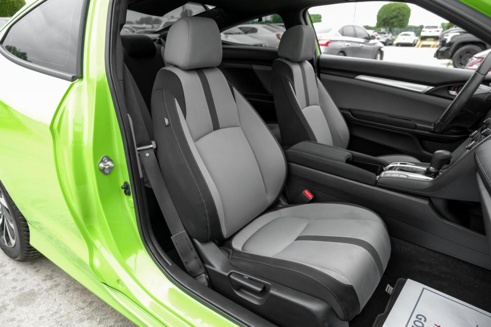 2016 GREEN Honda Civic LX-P Coupe CVT (2HGFC4B06GH) with an 2.0L L4 DOHC 16V engine, Continuously Variable Transmission transmission, located at 2401 E Main St., Grand Prairie, TX, 75050, (972) 262-4440, 32.748981, -96.969643 - Photo#30