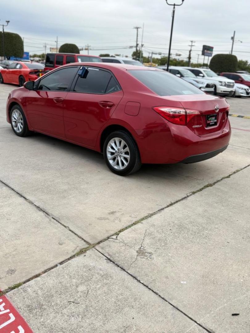 2018 red Toyota Corolla LE CVT (5YFBURHE8JP) with an 1.8L L4 DOHC 16V engine, Continuously Variabl transmission, located at 2401 E Main St., Grand Prairie, TX, 75050, (972) 262-4440, 32.748981, -96.969643 - Photo#8