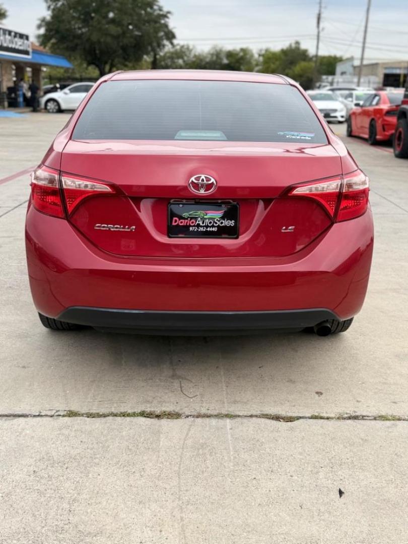 2018 red Toyota Corolla LE CVT (5YFBURHE8JP) with an 1.8L L4 DOHC 16V engine, Continuously Variabl transmission, located at 2401 E Main St., Grand Prairie, TX, 75050, (972) 262-4440, 32.748981, -96.969643 - Photo#9