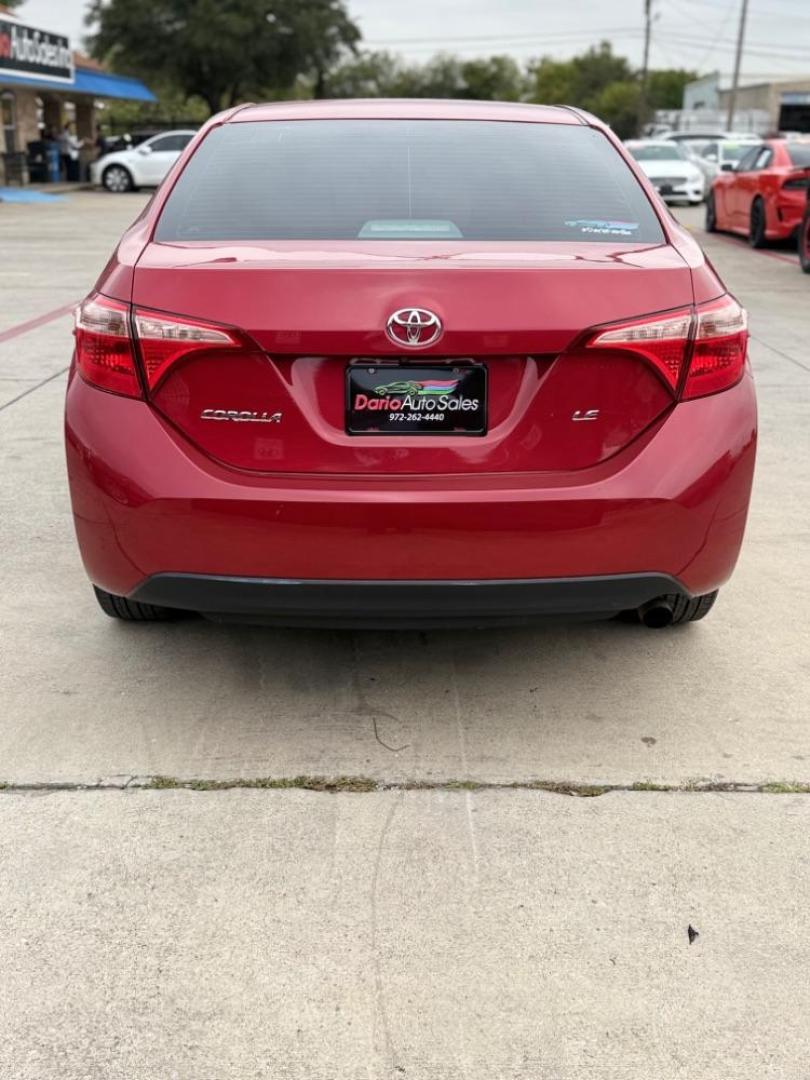 2018 red Toyota Corolla LE CVT (5YFBURHE8JP) with an 1.8L L4 DOHC 16V engine, Continuously Variabl transmission, located at 2401 E Main St., Grand Prairie, TX, 75050, (972) 262-4440, 32.748981, -96.969643 - Photo#10