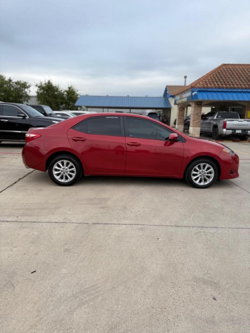 2018 red Toyota Corolla LE CVT (5YFBURHE8JP) with an 1.8L L4 DOHC 16V engine, Continuously Variabl transmission, located at 2401 E Main St., Grand Prairie, TX, 75050, (972) 262-4440, 32.748981, -96.969643 - Photo#14