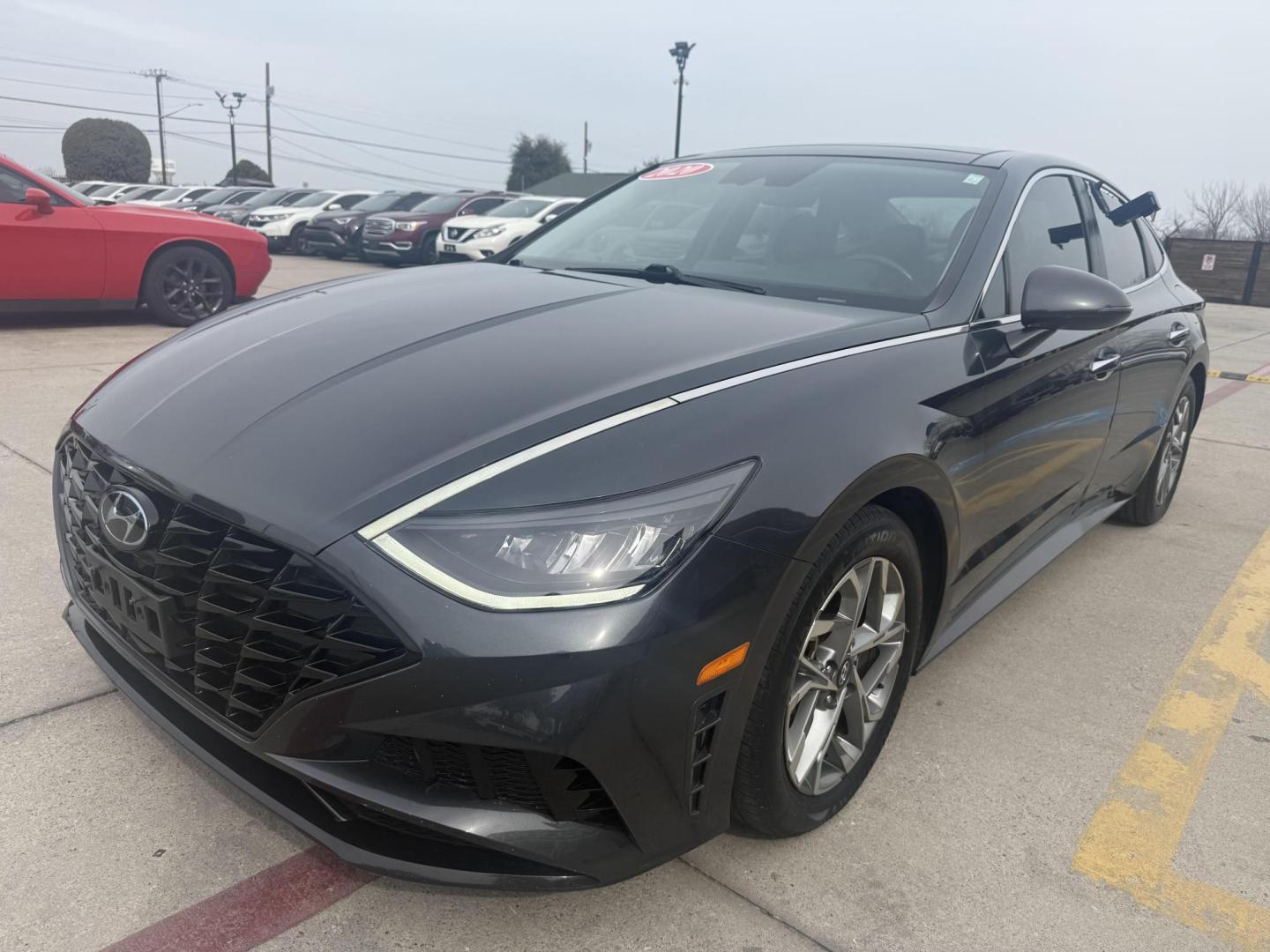 2020 Gray Hyundai Sonata (5NPEF4JA9LH) with an 2.5L L4 DOHC 16V engine, located at 2401 E Main St., Grand Prairie, TX, 75050, (972) 262-4440, 32.748981, -96.969643 - Photo#0
