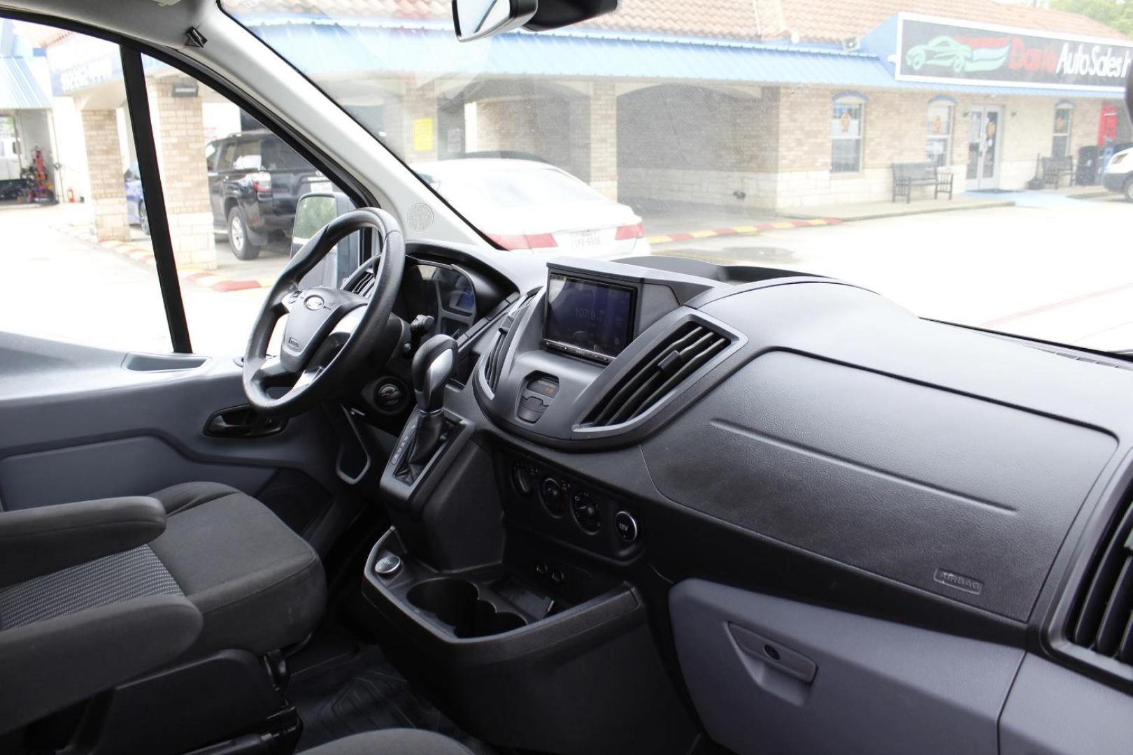 2018 White Ford Transit 250 Van Low Roof 60/40 Pass.130-in. WB (1FTYR1ZM6JK) with an 3.7L V6 DOHC 24V engine, 6-Speed Automatic transmission, located at 2401 E Main St., Grand Prairie, TX, 75050, (972) 262-4440, 32.748981, -96.969643 - Photo#14
