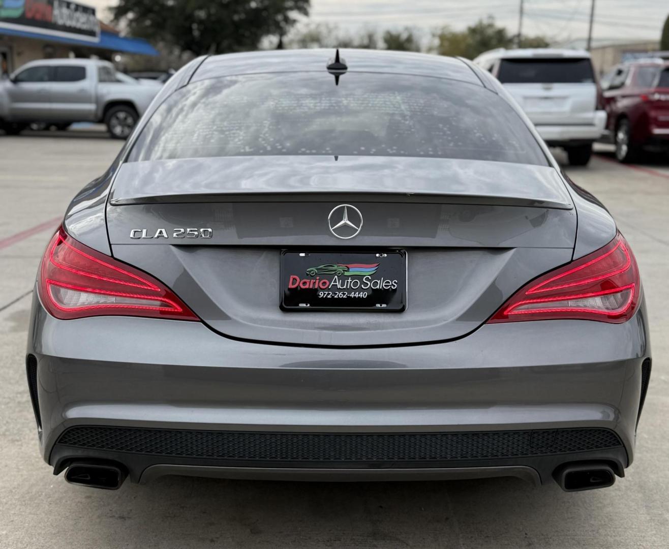 2015 Gray Mercedes-Benz Cla-Class (WDDSJ4EBXFN) with an 2.0L L4 DOHC 16V engine, located at 2401 E Main St., Grand Prairie, TX, 75050, (972) 262-4440, 32.748981, -96.969643 - Photo#4