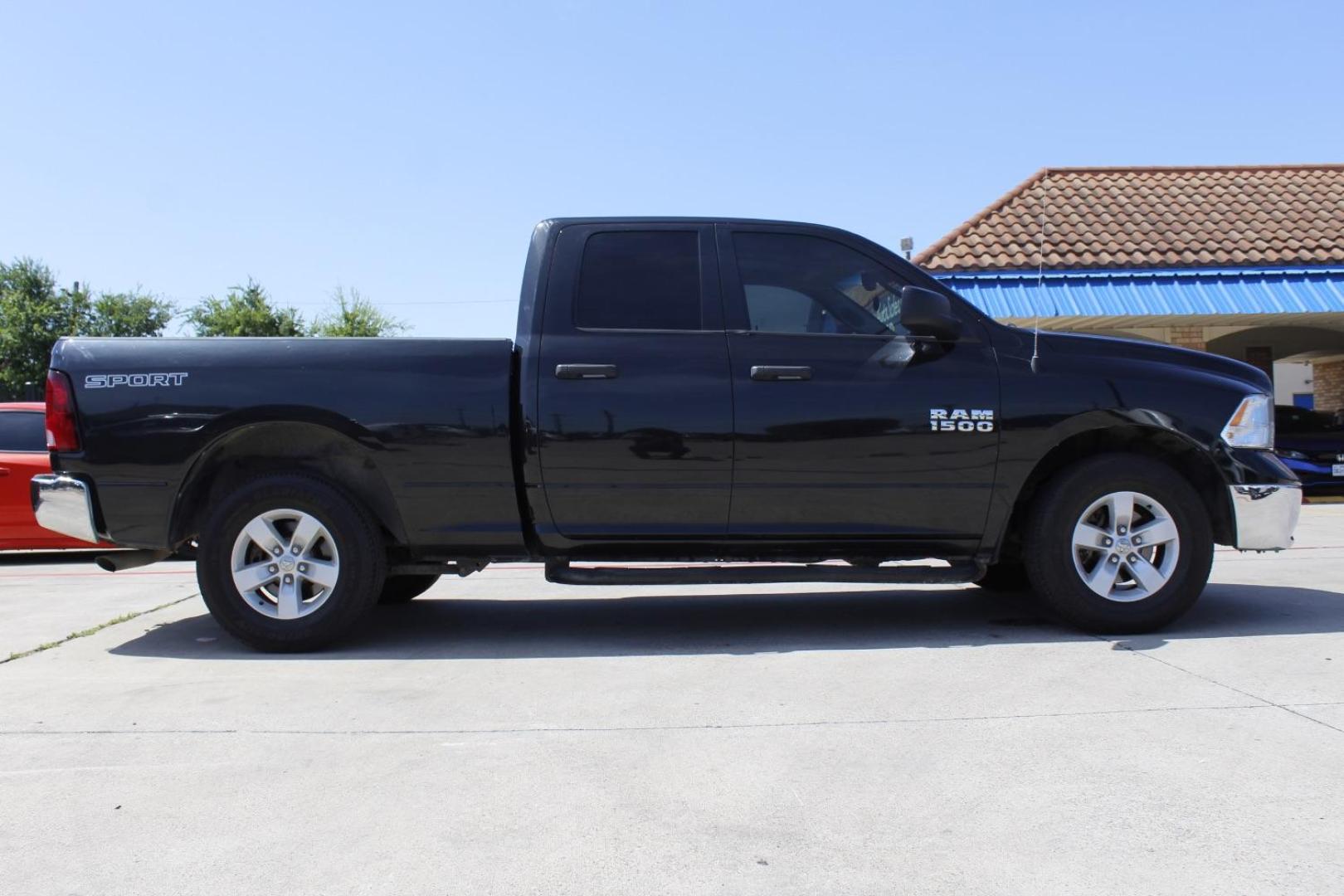 2018 black RAM 1500 Tradesman Quad Cab 2 (1C6RR6FG7JS) with an 3.6L V6 DOHC 24V FFV engine, 8-Speed Automatic transmission, located at 2401 E Main St., Grand Prairie, TX, 75050, (972) 262-4440, 32.748981, -96.969643 - Photo#7
