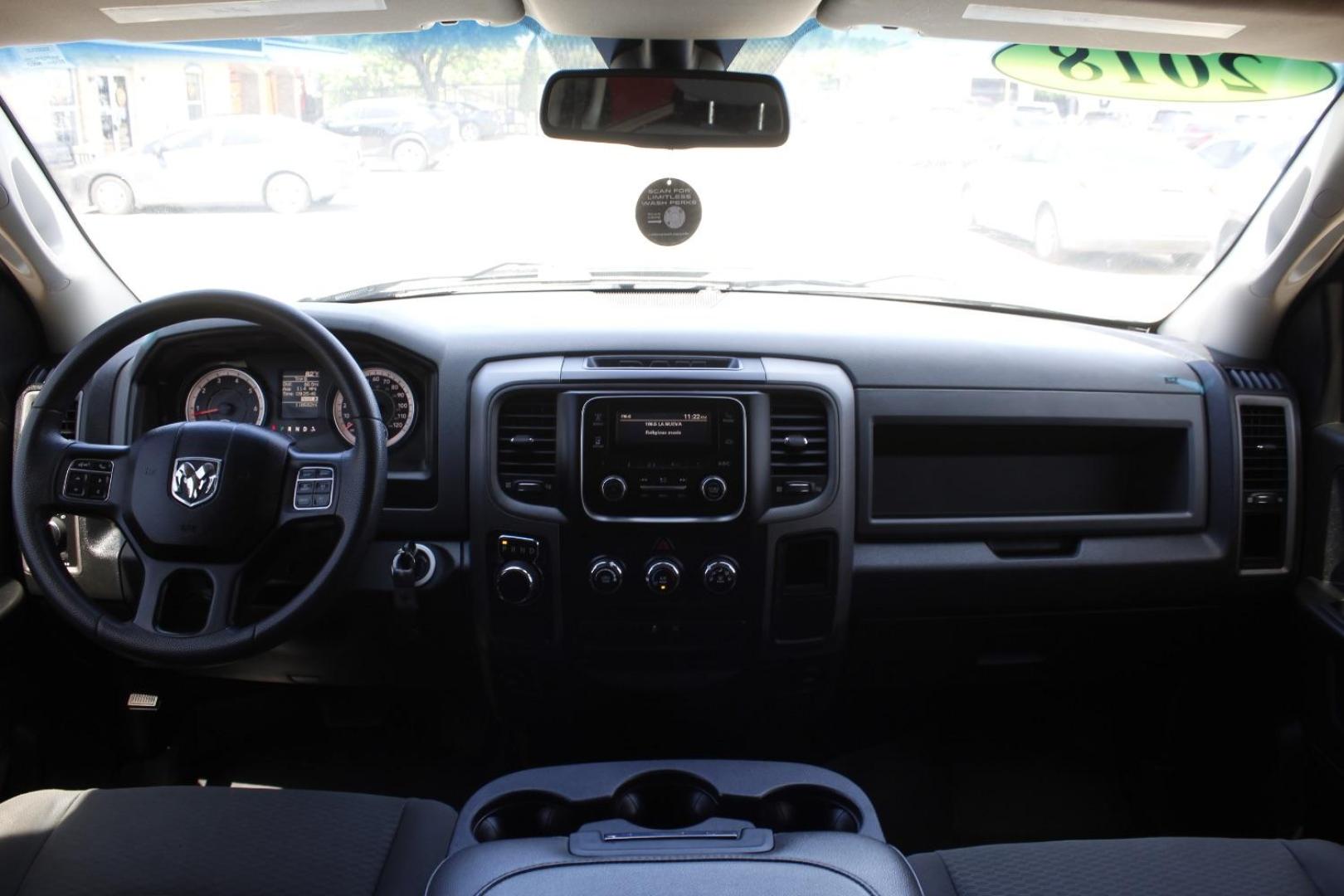 2018 black RAM 1500 Tradesman Quad Cab 2 (1C6RR6FG7JS) with an 3.6L V6 DOHC 24V FFV engine, 8-Speed Automatic transmission, located at 2401 E Main St., Grand Prairie, TX, 75050, (972) 262-4440, 32.748981, -96.969643 - Photo#15