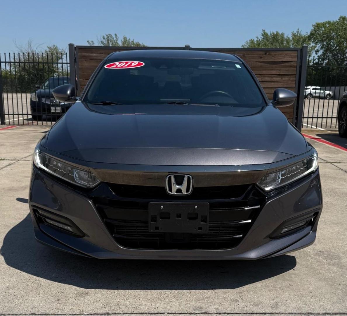 2019 GRAY Honda Accord Sport CVT (1HGCV1F37KA) with an 1.5L L4 DOHC 16V TUR engine, Continuously Variabl transmission, located at 2401 E Main St., Grand Prairie, TX, 75050, (972) 262-4440, 32.748981, -96.969643 - Photo#0