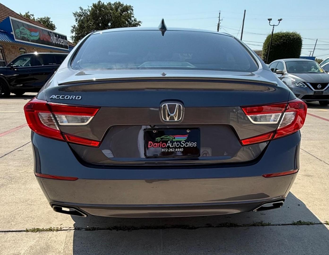 2019 GRAY Honda Accord Sport CVT (1HGCV1F37KA) with an 1.5L L4 DOHC 16V TUR engine, Continuously Variabl transmission, located at 2401 E Main St., Grand Prairie, TX, 75050, (972) 262-4440, 32.748981, -96.969643 - Photo#4