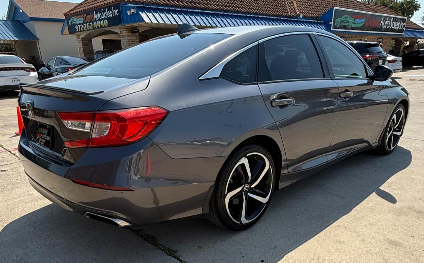 2019 GRAY Honda Accord Sport CVT (1HGCV1F37KA) with an 1.5L L4 DOHC 16V TUR engine, Continuously Variabl transmission, located at 2401 E Main St., Grand Prairie, TX, 75050, (972) 262-4440, 32.748981, -96.969643 - Photo#6