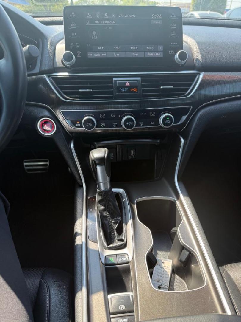 2019 GRAY Honda Accord Sport CVT (1HGCV1F37KA) with an 1.5L L4 DOHC 16V TUR engine, Continuously Variabl transmission, located at 2401 E Main St., Grand Prairie, TX, 75050, (972) 262-4440, 32.748981, -96.969643 - Photo#17