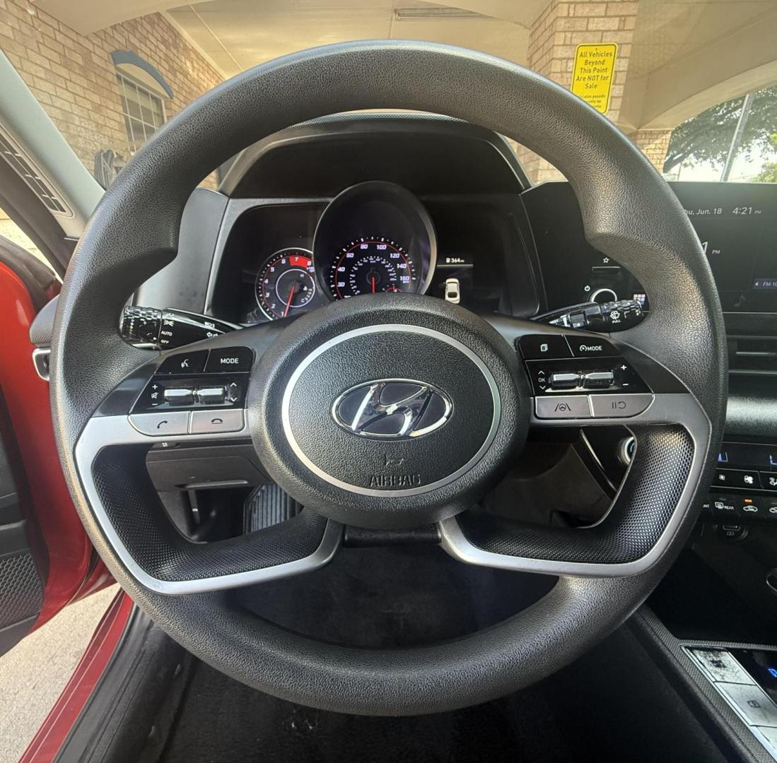 2021 Red Hyundai Elantra (5NPLM4AG7MH) with an 2.0L L4 DOHC 16V engine, located at 2401 E Main St., Grand Prairie, TX, 75050, (972) 262-4440, 32.748981, -96.969643 - Photo#26