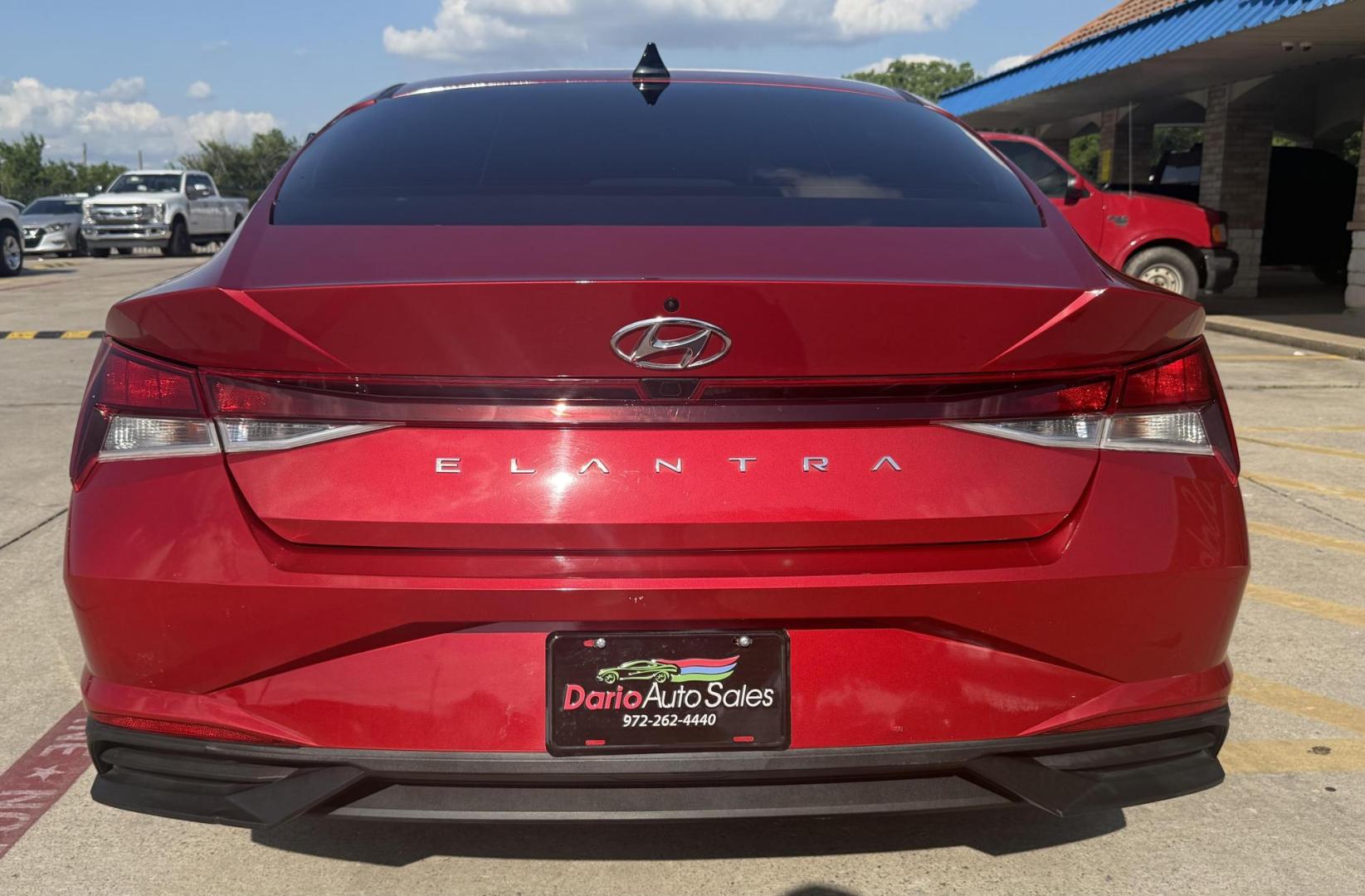 2021 Red Hyundai Elantra (5NPLM4AG7MH) with an 2.0L L4 DOHC 16V engine, located at 2401 E Main St., Grand Prairie, TX, 75050, (972) 262-4440, 32.748981, -96.969643 - Photo#27