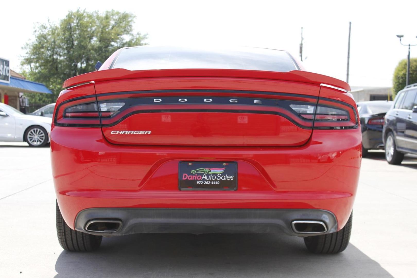 2017 red Dodge Charger SXT (2C3CDXBG8HH) with an 3.6L V6 DOHC 24V engine, 8-Speed Automatic transmission, located at 2401 E Main St., Grand Prairie, TX, 75050, (972) 262-4440, 32.748981, -96.969643 - Photo#5