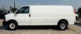 2014 WHITE GMC Savana G2500 Extended Cargo (1GTW7GCA7E1) with an 4.8L V8 OHV 16V FFV engine, 6-Speed Automatic transmission, located at 2401 E Main St., Grand Prairie, TX, 75050, (972) 262-4440, 32.748981, -96.969643 - Photo#3