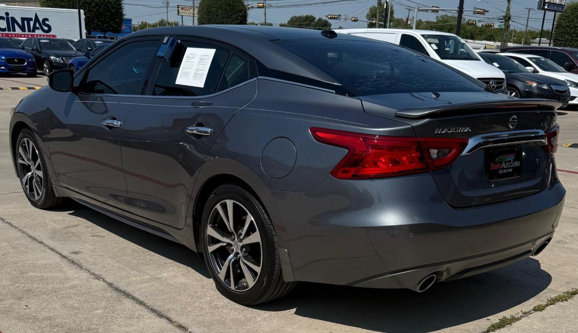 2016 Gray Nissan Maxima 3.5 SL (1N4AA6AP4GC) with an VQ 3.5L V-6 DOHC engine, located at 2401 E Main St., Grand Prairie, TX, 75050, (972) 262-4440, 32.748981, -96.969643 - Photo#7
