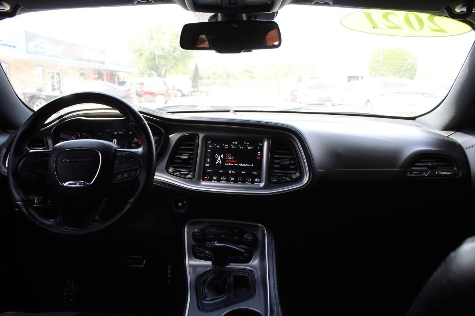 2021 White Dodge Challenger SXT (2C3CDZAG9MH) with an Pentastar 3.6L V-6 DOHC engine, located at 2401 E Main St., Grand Prairie, TX, 75050, (972) 262-4440, 32.748981, -96.969643 - Photo#13