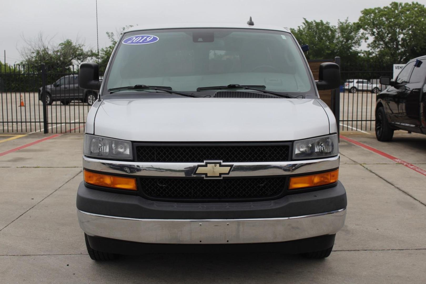 2019 Silver Chevrolet Express 2500 LT (1GAWGFFG5K1) with an 6.0L engine, located at 2401 E Main St., Grand Prairie, TX, 75050, (972) 262-4440, 32.748981, -96.969643 - Photo#0