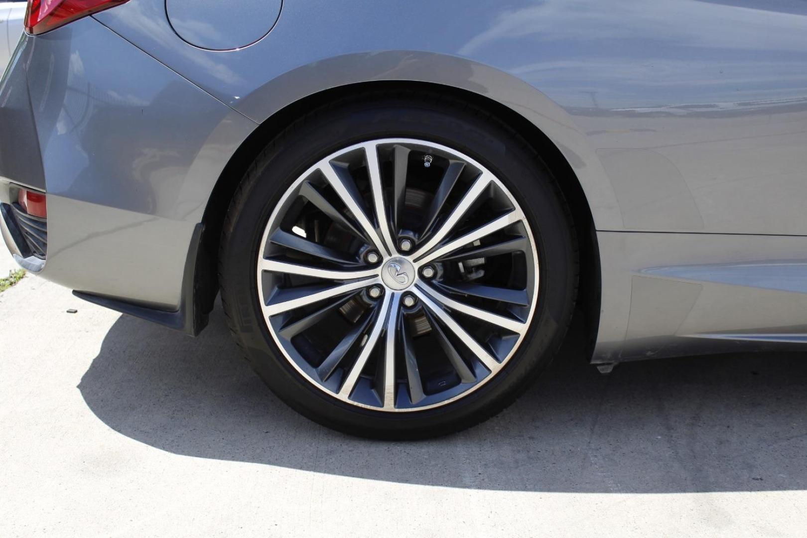 2017 Gray INFINITI Q60 3.0t Premium (JN1EV7EK3HM) with an 3L V-6 gasoline direct injection engine, located at 2401 E Main St., Grand Prairie, TX, 75050, (972) 262-4440, 32.748981, -96.969643 - Photo#10
