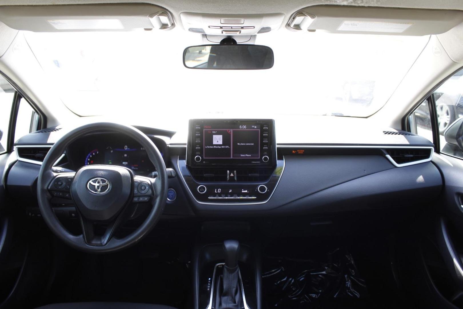 2021 Gray Toyota Corolla Hybrid LE (JTDEAMDE4MJ) with an 1.8L I-4 DOHC engine, located at 2401 E Main St., Grand Prairie, TX, 75050, (972) 262-4440, 32.748981, -96.969643 - Photo#15