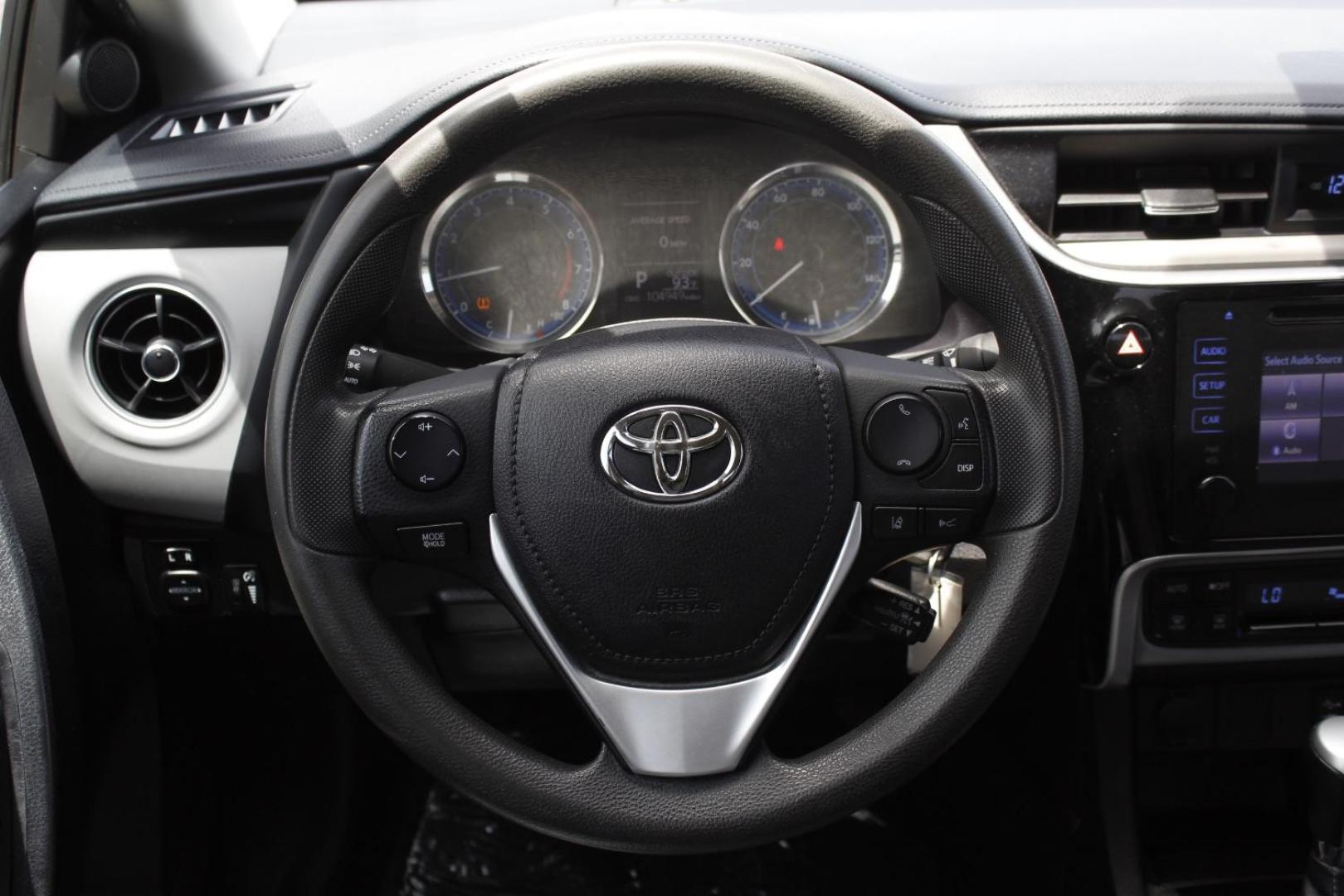 2017 Silver Toyota Corolla LE (5YFBURHE7HP) with an 1.8L I-4 DOHC engine, located at 2401 E Main St., Grand Prairie, TX, 75050, (972) 262-4440, 32.748981, -96.969643 - Photo#22