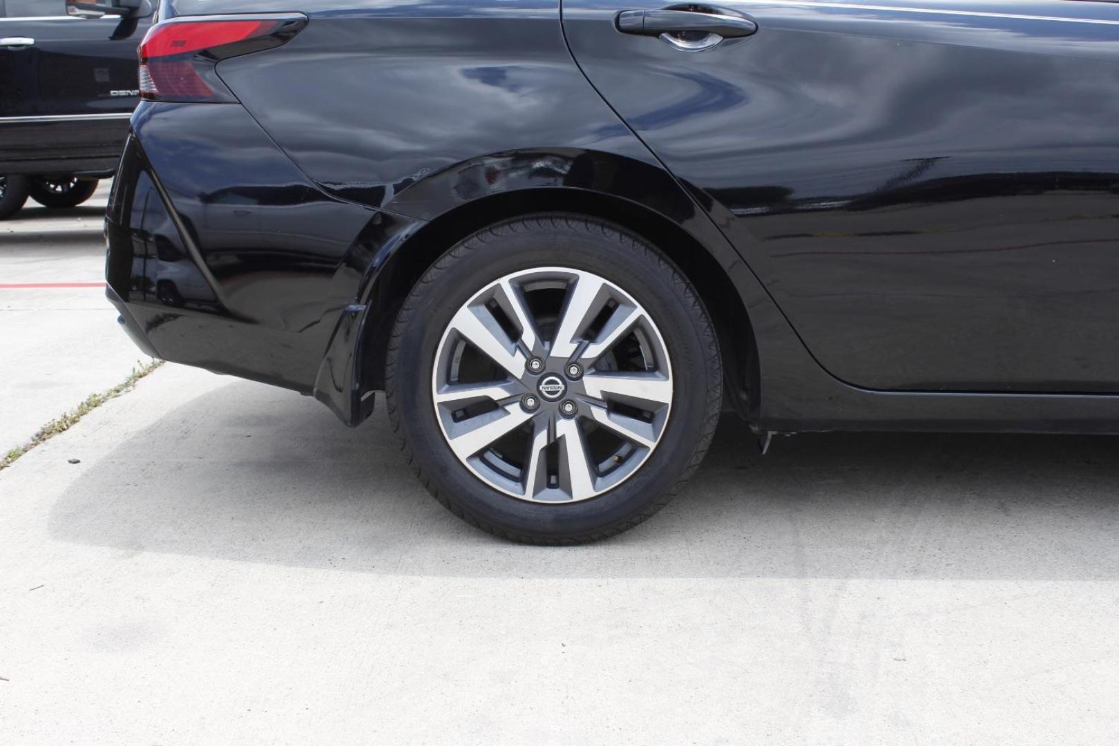2020 Black Nissan Versa SV Xtronic CVT (3N1CN8EV3LL) with an 1.6L I-4 DOHC engine, located at 2401 E Main St., Grand Prairie, TX, 75050, (972) 262-4440, 32.748981, -96.969643 - Photo#11