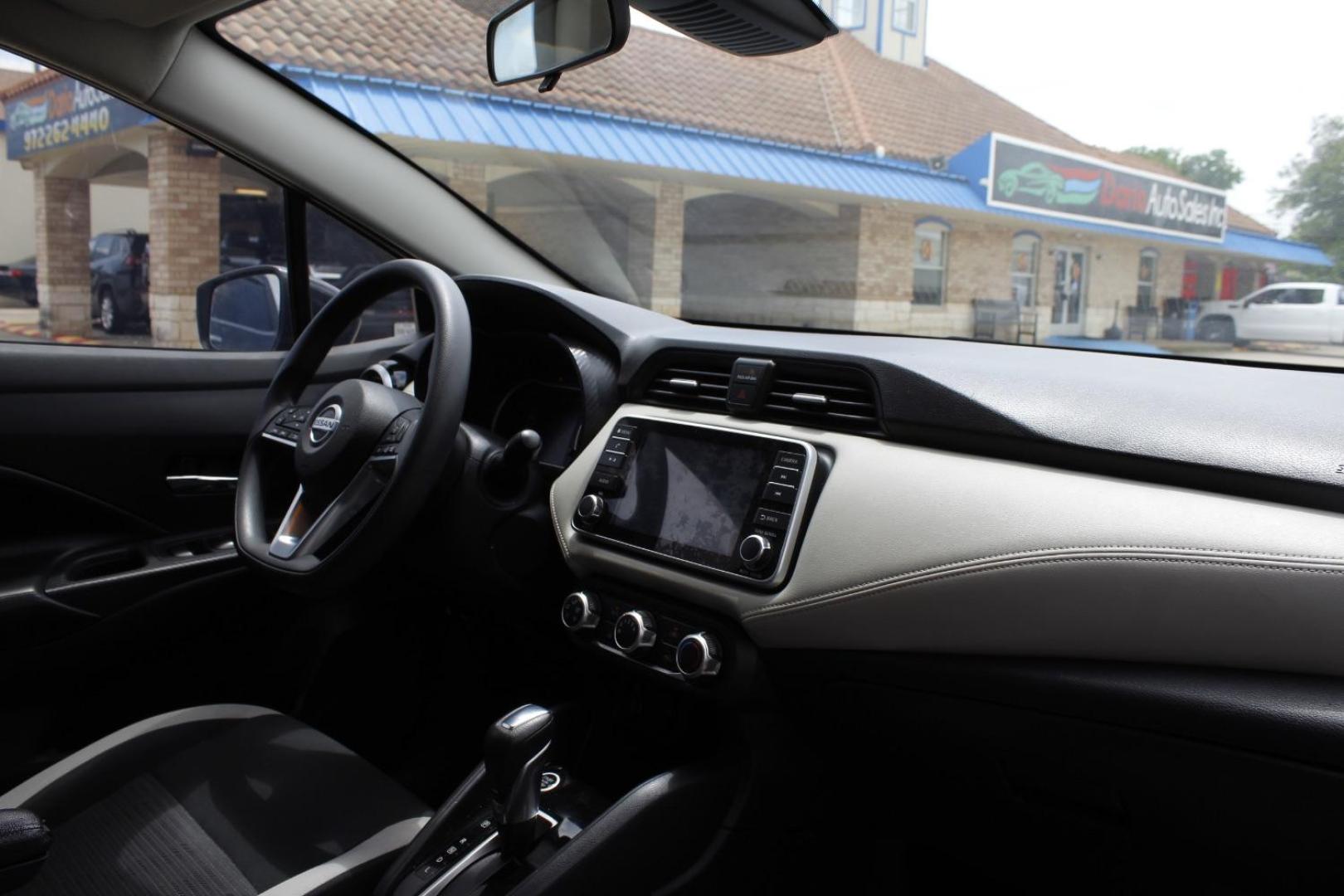 2020 Black Nissan Versa SV Xtronic CVT (3N1CN8EV3LL) with an 1.6L I-4 DOHC engine, located at 2401 E Main St., Grand Prairie, TX, 75050, (972) 262-4440, 32.748981, -96.969643 - Photo#14