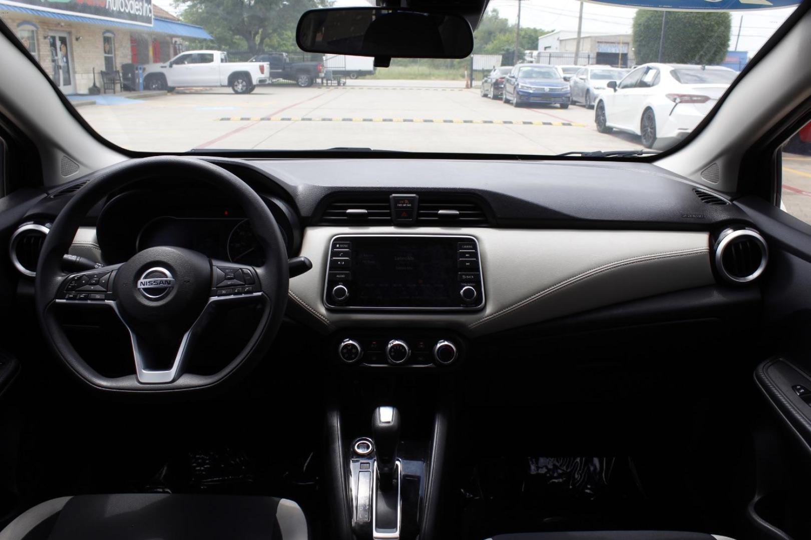 2020 Black Nissan Versa SV Xtronic CVT (3N1CN8EV3LL) with an 1.6L I-4 DOHC engine, located at 2401 E Main St., Grand Prairie, TX, 75050, (972) 262-4440, 32.748981, -96.969643 - Photo#15