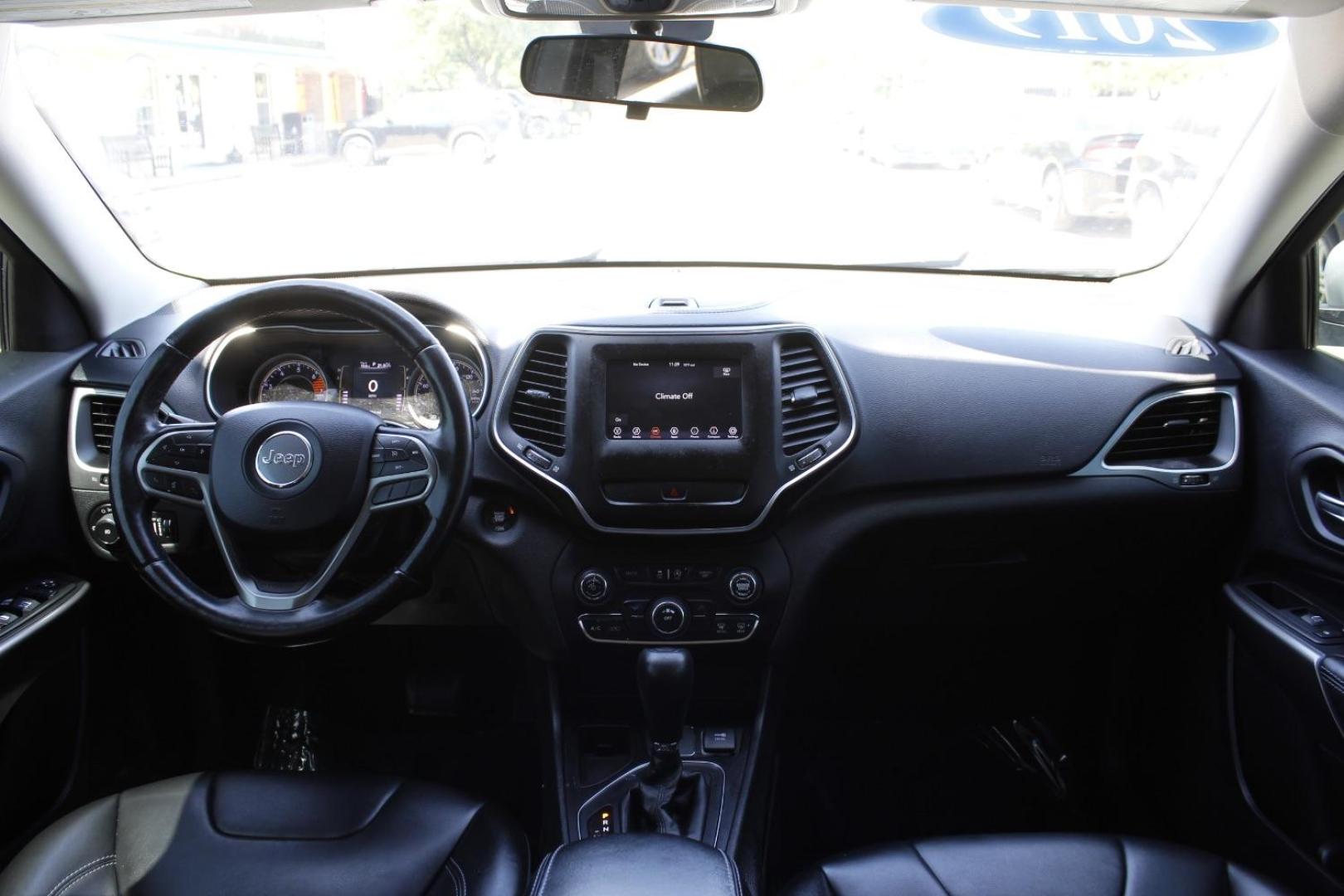 2019 White Jeep Cherokee Latitude Plus FWD (1C4PJLLB0KD) with an 2L I-4 gasoline direct injection engine, located at 2401 E Main St., Grand Prairie, TX, 75050, (972) 262-4440, 32.748981, -96.969643 - Photo#14