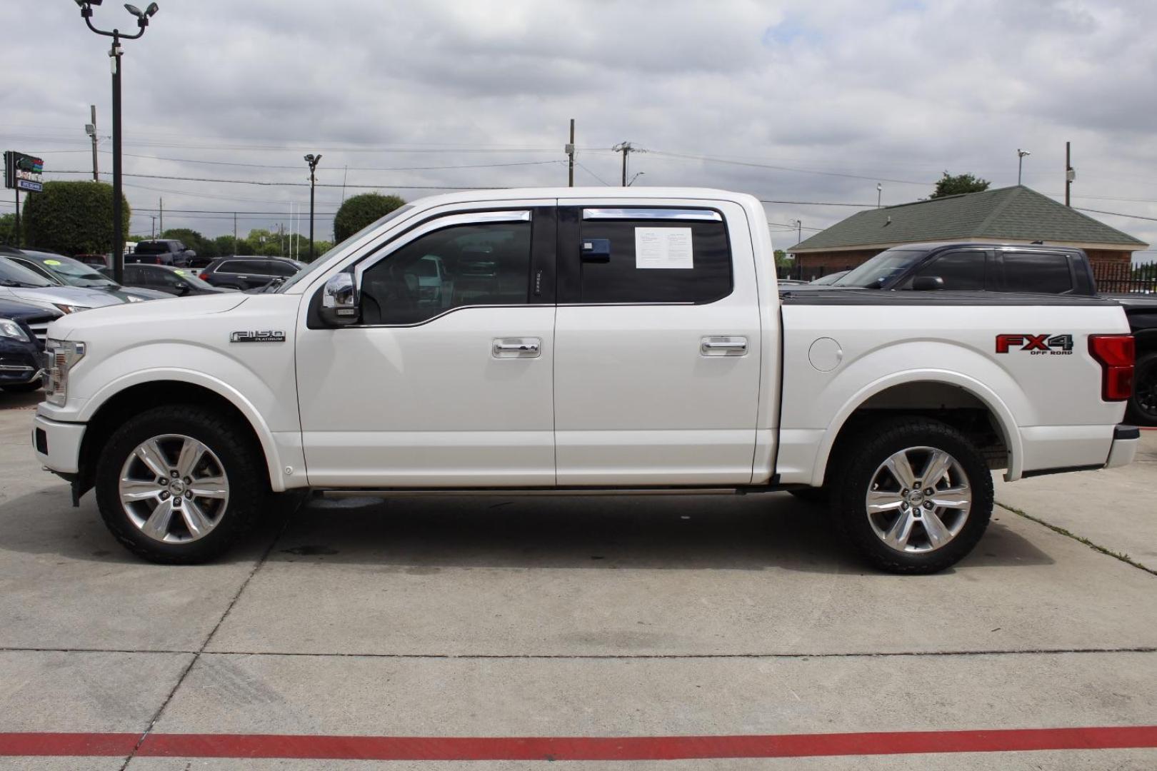 2018 White Ford F-150 Platinum (1FTEW1E58JF) , located at 2401 E Main St., Grand Prairie, TX, 75050, (972) 262-4440, 32.748981, -96.969643 - Photo#2