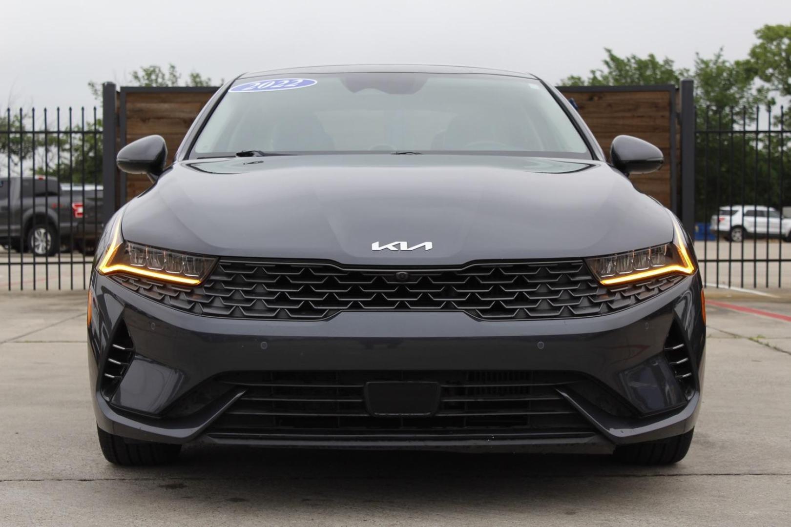 2022 Gray Kia K5 EX (5XXG34J21NG) with an Gamma-II 1.6L I-4 gasoline direct injection engine, located at 2401 E Main St., Grand Prairie, TX, 75050, (972) 262-4440, 32.748981, -96.969643 - Photo#0