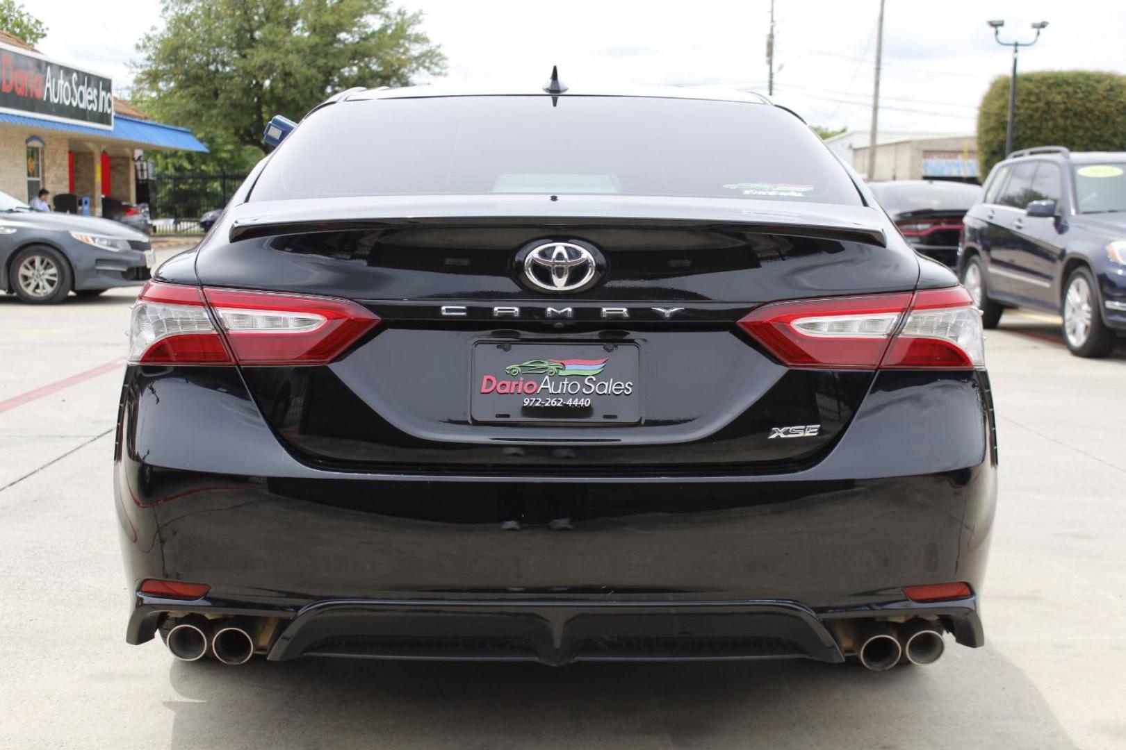 2019 Black Toyota Camry XSE (4T1B61HKXKU) with an 2.5L I-4 port/direct injection engine, located at 2401 E Main St., Grand Prairie, TX, 75050, (972) 262-4440, 32.748981, -96.969643 - Photo#5