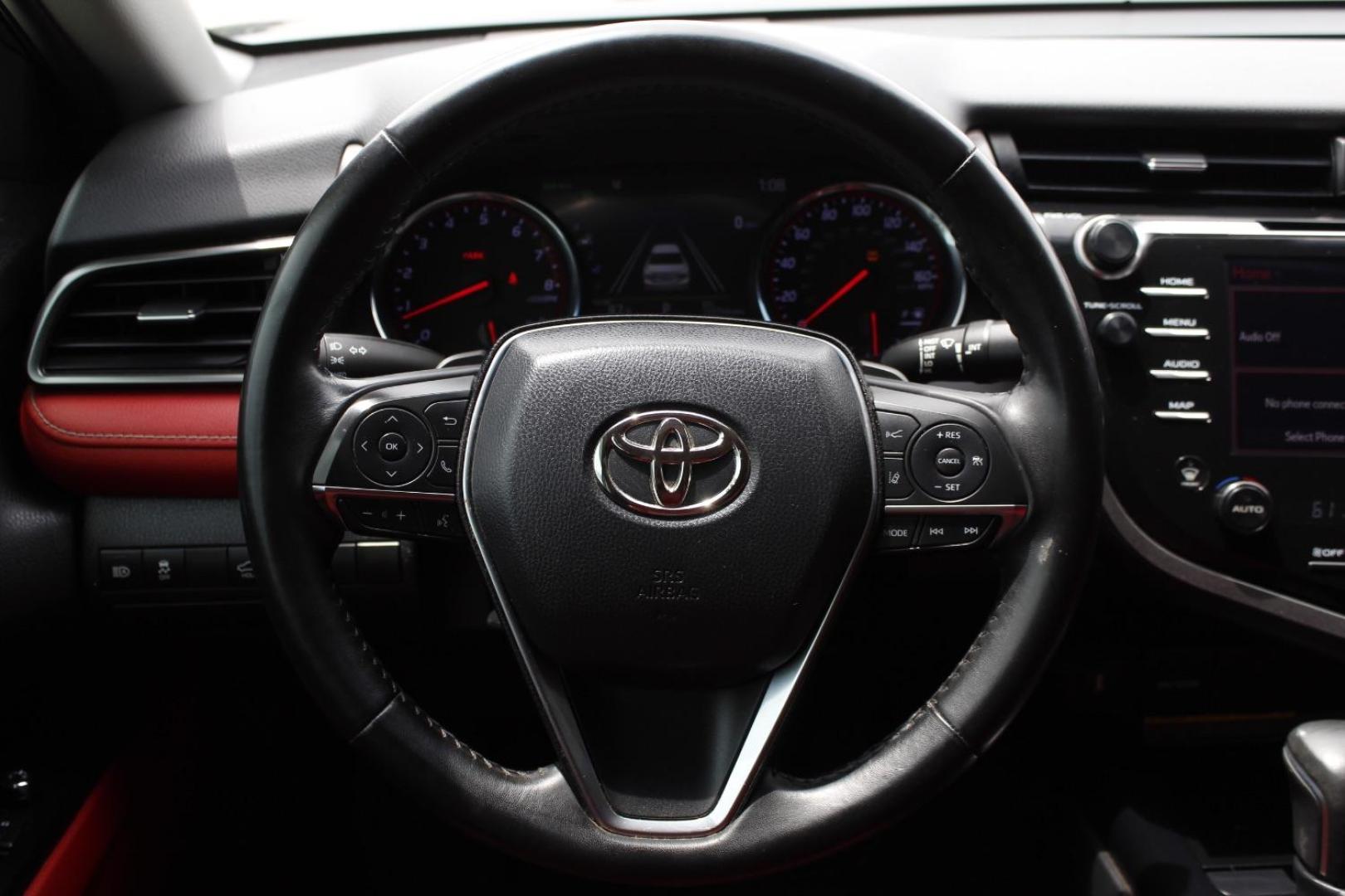 2019 Black Toyota Camry XSE (4T1B61HKXKU) with an 2.5L I-4 port/direct injection engine, located at 2401 E Main St., Grand Prairie, TX, 75050, (972) 262-4440, 32.748981, -96.969643 - Photo#20