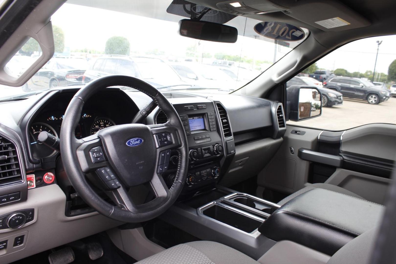 2018 White Ford F-150 XLT (1FTFX1E53JK) with an 3.3L V-6 port/direct injection engine, located at 2401 E Main St., Grand Prairie, TX, 75050, (972) 262-4440, 32.748981, -96.969643 - Photo#11