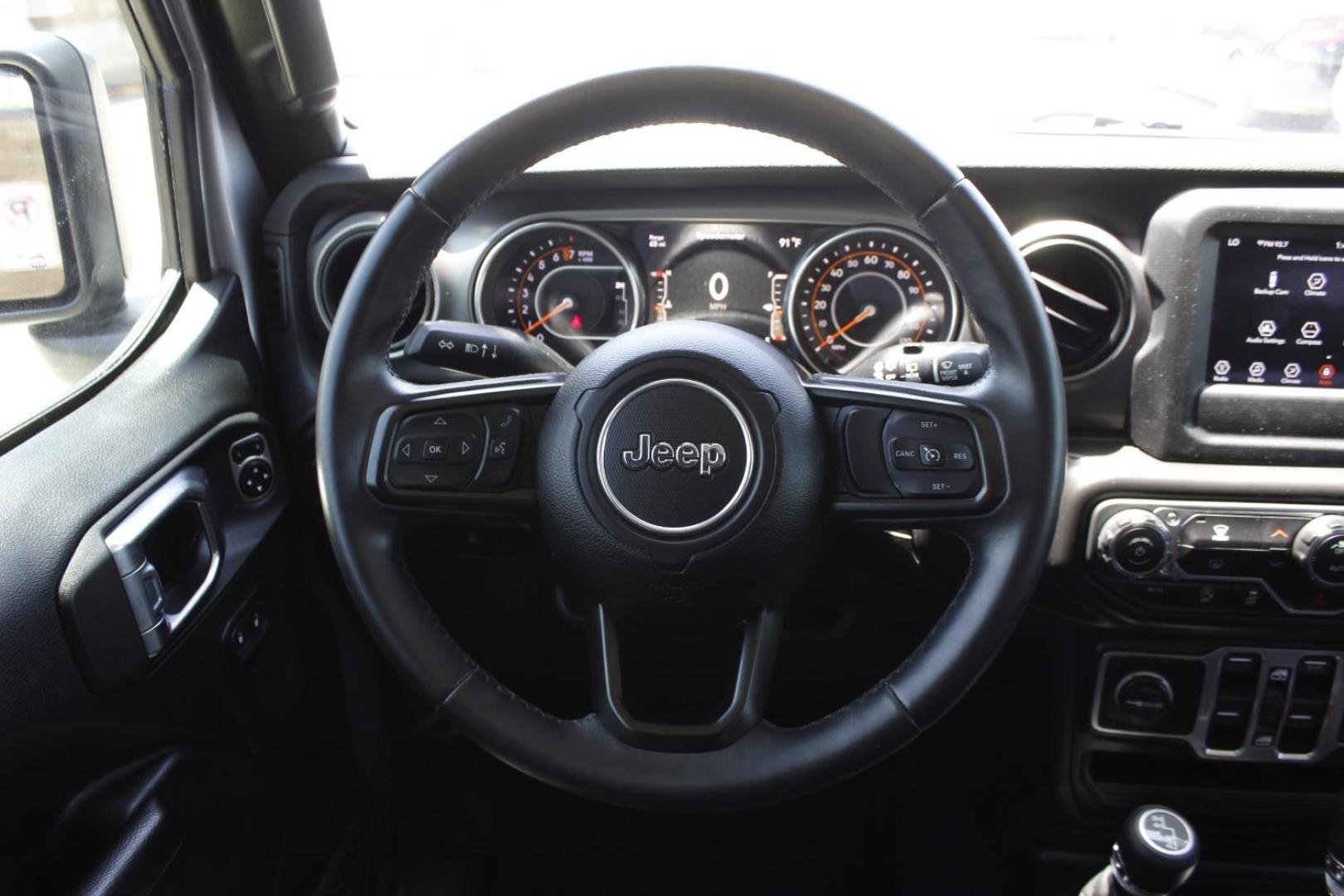 2018 Silver Jeep Wrangler Unlimited Sport S 4x4 (1C4HJXDG0JW) , located at 2401 E Main St., Grand Prairie, TX, 75050, (972) 262-4440, 32.748981, -96.969643 - Photo#21