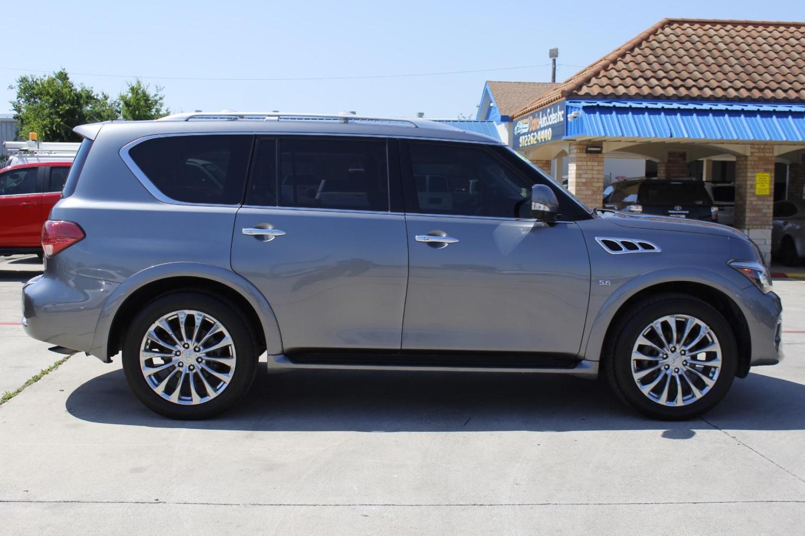 2016 Gray INFINITI QX80 4WD (JN8AZ2NE5G9) , located at 2401 E Main St., Grand Prairie, TX, 75050, (972) 262-4440, 32.748981, -96.969643 - Photo#8